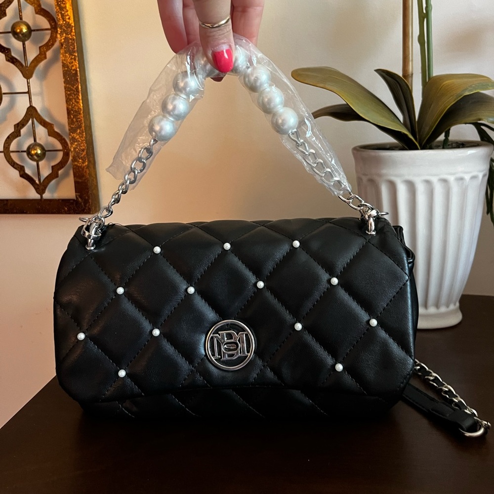 Quilted with Pearl handle or crossbody